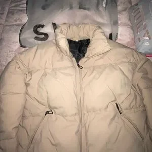 SHEIN X Les Do Makeup Drop Shoulder Zip Up Puffer Jacket